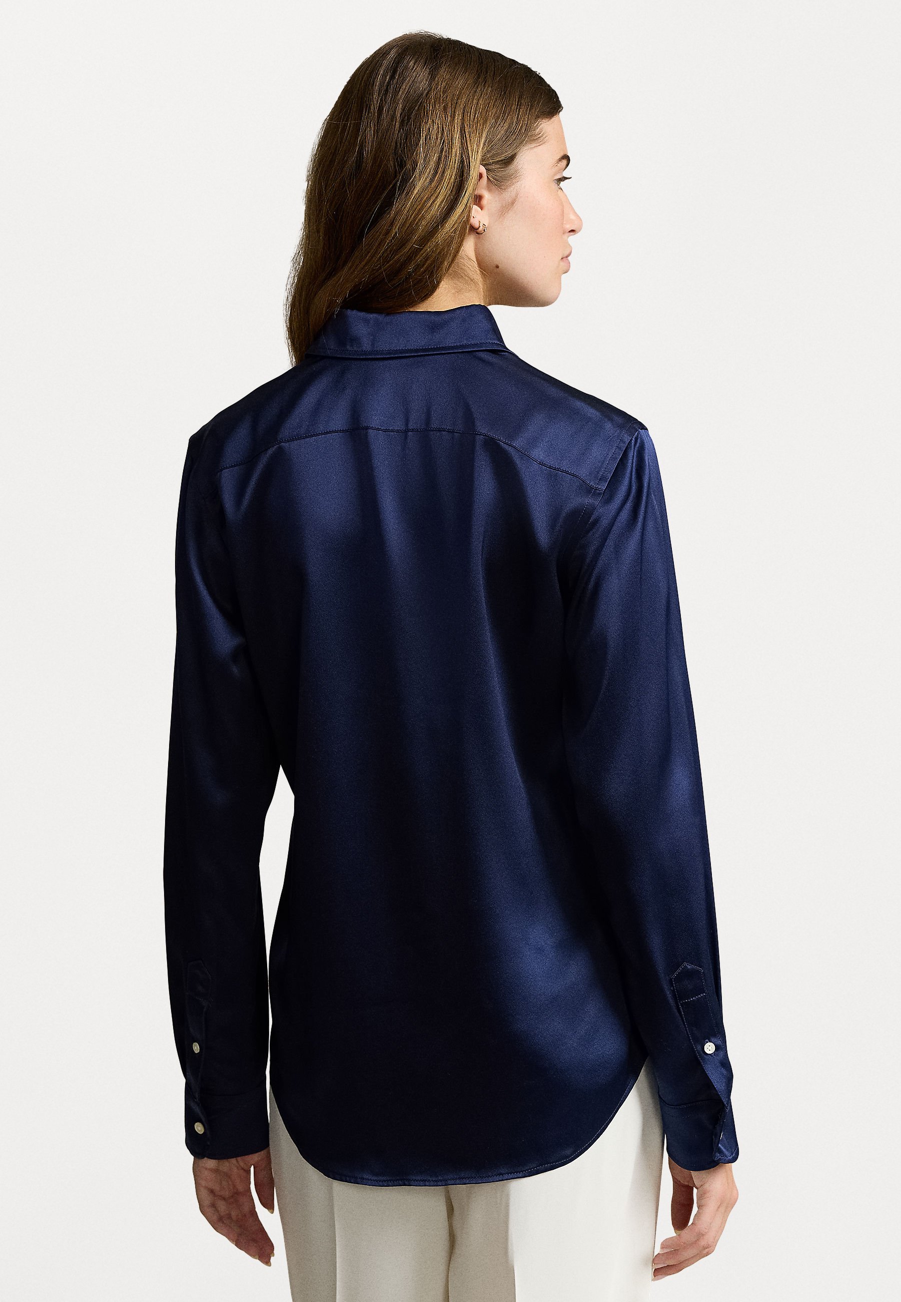 Polo Ralph Lauren SLIM FIT SILK SHIRT - Button-down blouse