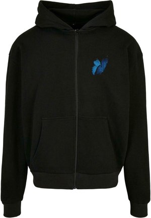 Felpa con zip - black