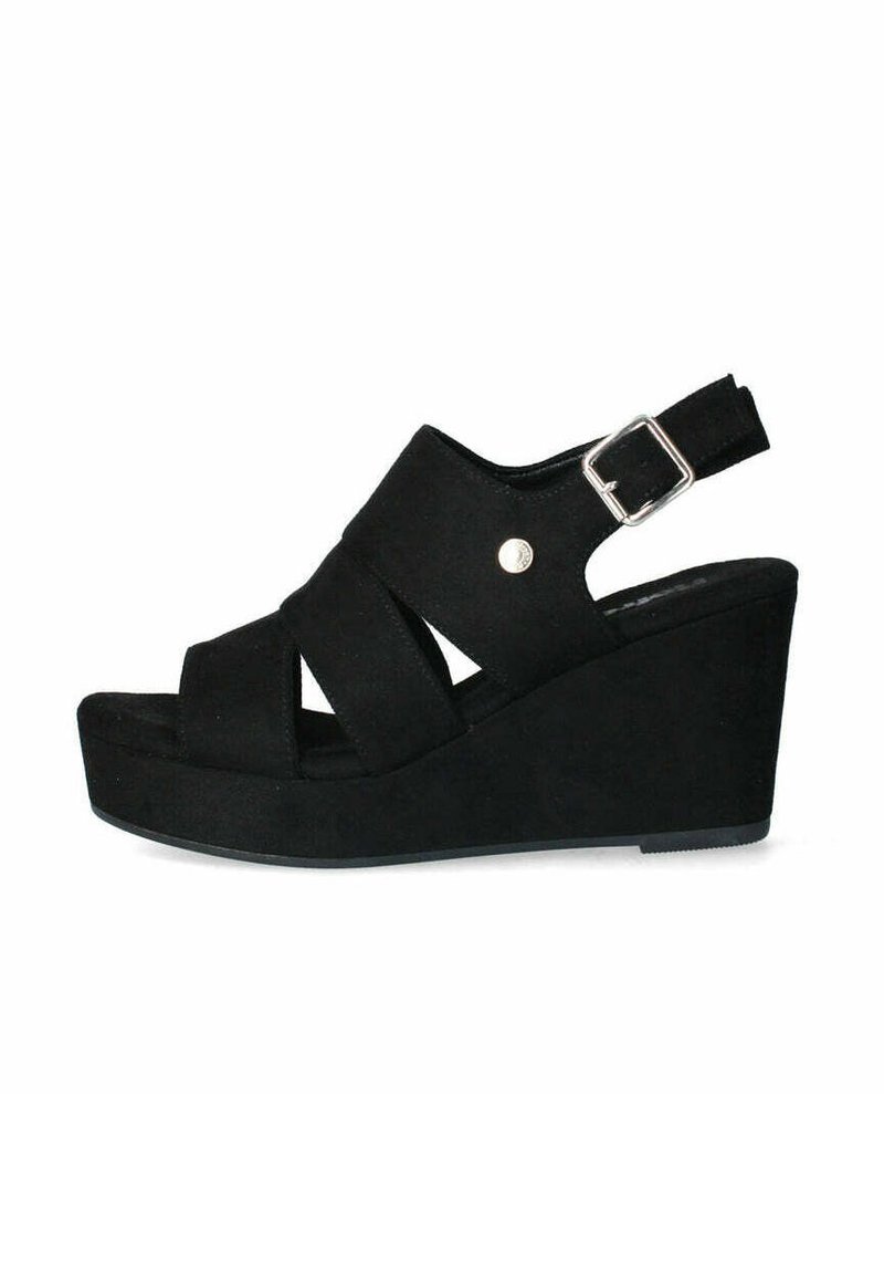 Refresh Sandali con plateau - nero