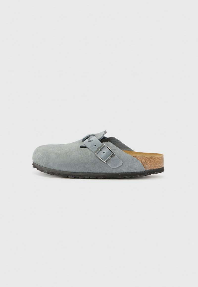 Birkenstock - BOSTON BRAIDED LEOI/LEVE REGULAR - Puukengät - basalt gray, Suurenna
