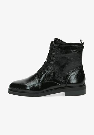 Lace-up ankle boots - black naplak