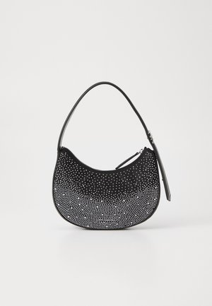 SOIREE HALF MOON RHINESTONES - Handbag - black