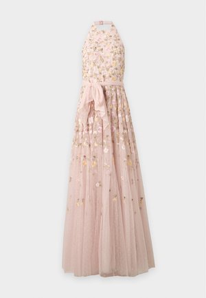 Needle & Thread, TRAILING ROSES HALTER-NECK ANKLE GOWN - Ένδυση για ειδικές περιστάσεις - shell