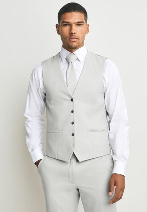 TEXTURED REGULAR FIT - Anzugweste - neutral