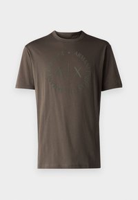 Apdrukāts T-krekls - black olive