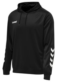 Hummel HMLPROMO POLY HOODIE - Felpa con cappuccio - black