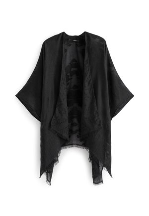 SHEER TEXTURED COVER-UP - Accesoriu plajă - black