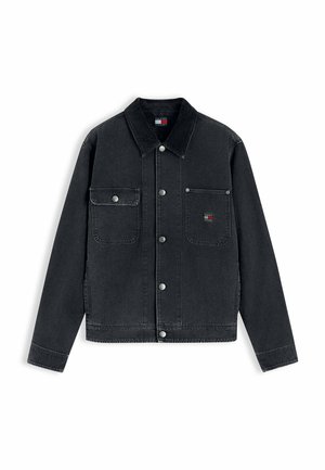 Tommy Jeans, TJM CORD COLLAR CANVAS OVS EXT - Leichte Jacke - black