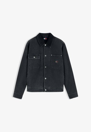Tommy Jeans, TJM CORD COLLAR CANVAS OVS EXT - Leichte Jacke - black