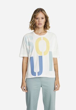 BIG LETTERS - T-shirt con stampa - white