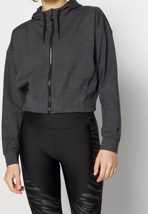 Sweater met rits - black