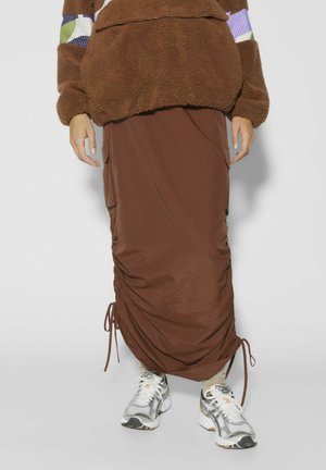 X GORPCORE  - Maxi skirt - tobacco brown