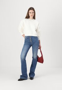 Tommy Jeans Fliisdžemper - ancient white