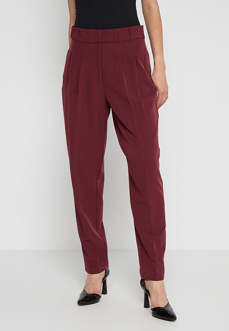 DKNY Broek bordeauxrood