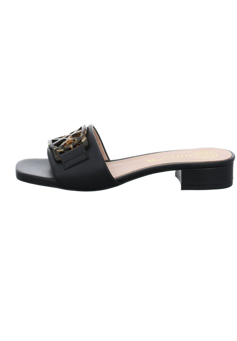 Damen Flache Pantoletten | Unisa Pantolette flach black/schwarz - IA45444 Damen Flache Pantoletten | Unisa Pantolette flach black/schwarz - IA45444