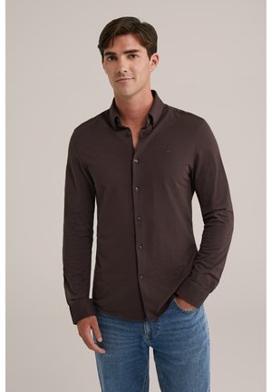 WE Fashion THE KNITTED - Hemd - dark brown