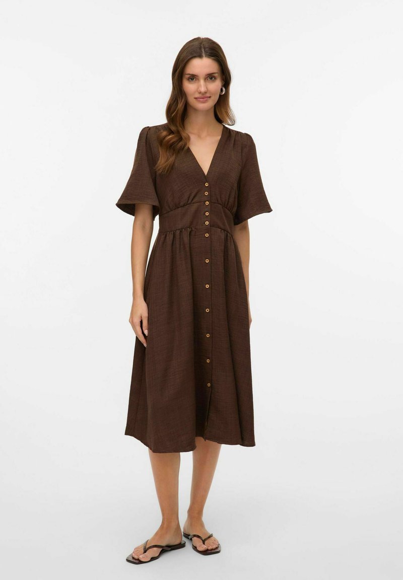 Vero Moda Abito a camicia - chocolate torte