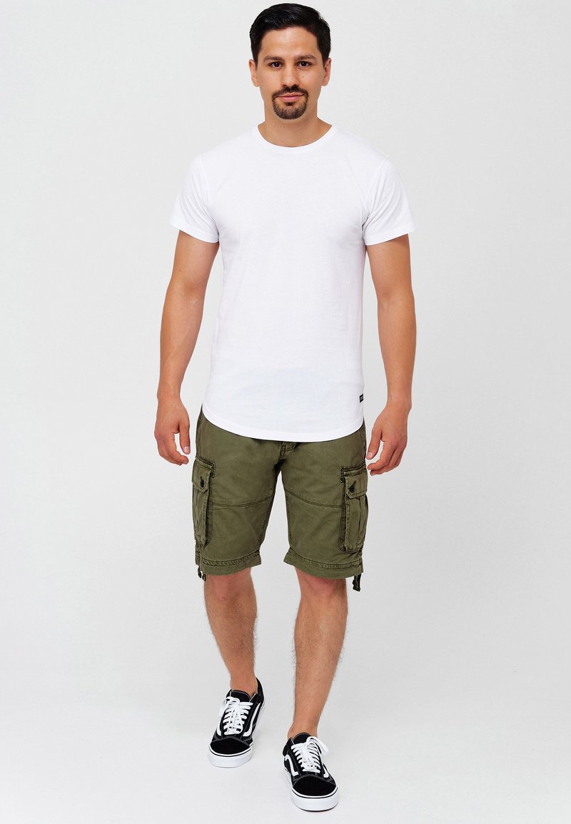 Herren T-Shirts basic | INDICODE JEANS 3 PACK T-Shirt basic optical white/weiß - MF44264 Herren T-Shirts basic | INDICODE JEANS 3 PACK T-Shirt basic optical white/weiß - MF44264