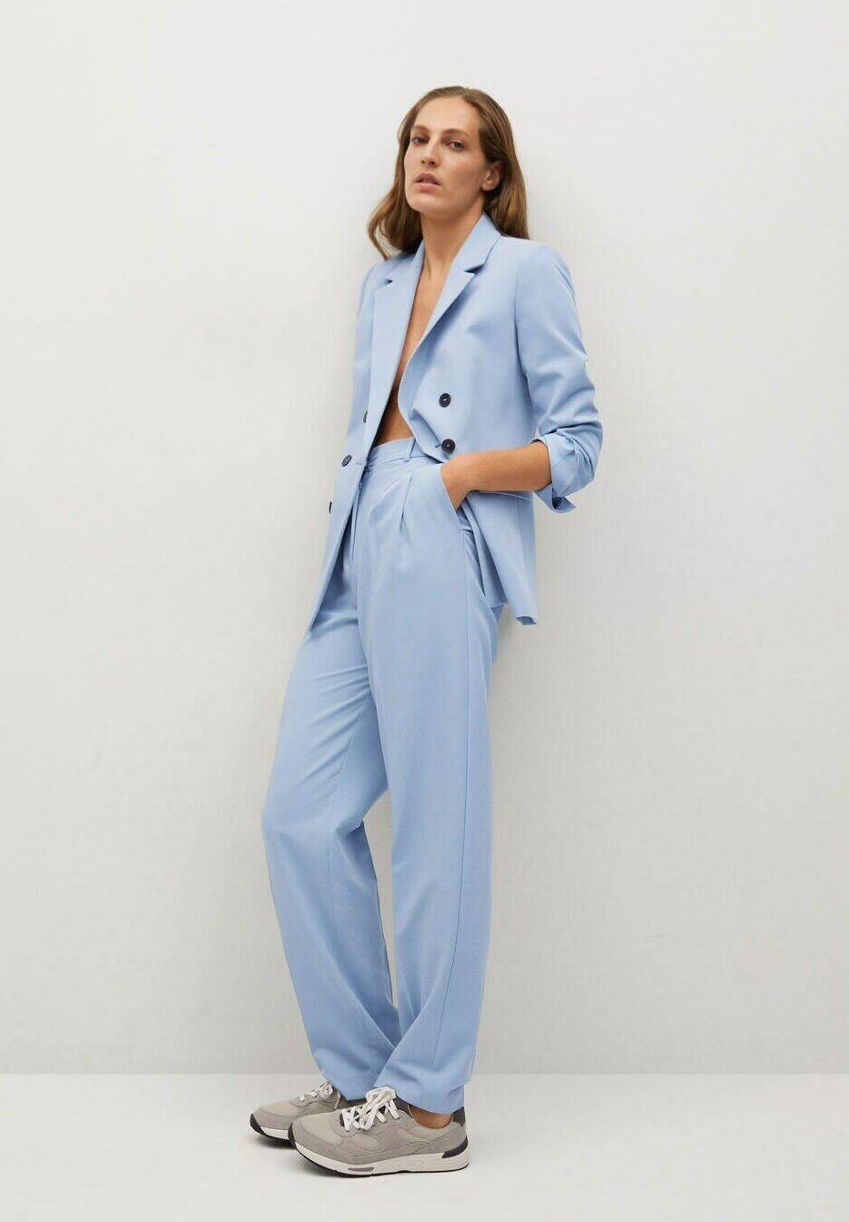 Mango GRETA - Pantalones - hemelsblauw/azul claro - Zalando.es