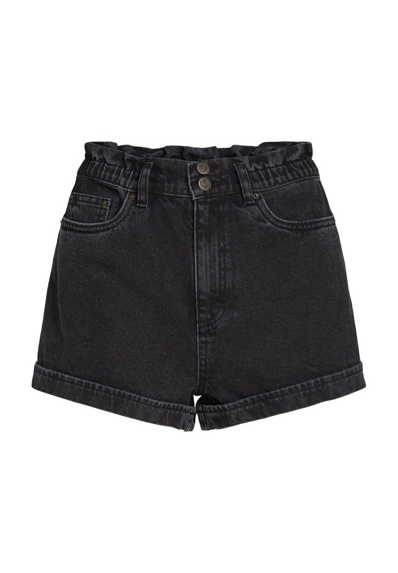 O'Neill TASIA PAPERBAG Short en jean black out/noir chiné
