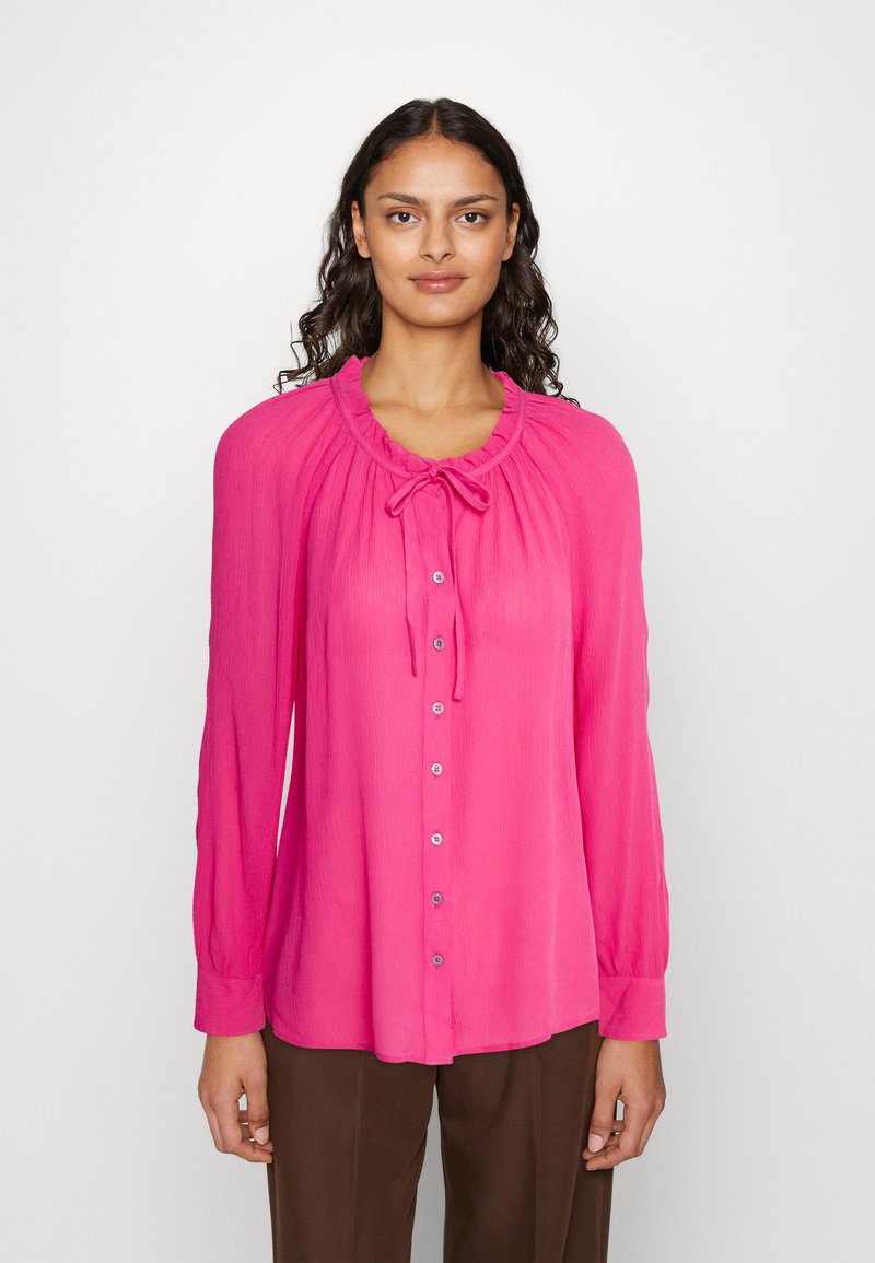 Marks & Spencer TIE NECK BLOUSE Hemdbluse medium pink/pink Zalando.at