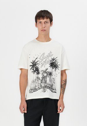 JORSANTA MONICA TEE - Potiskana majica - off white