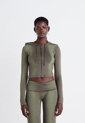 Jaded London ZIP THROUGH HOODIE - Jakna za treniranje - brown