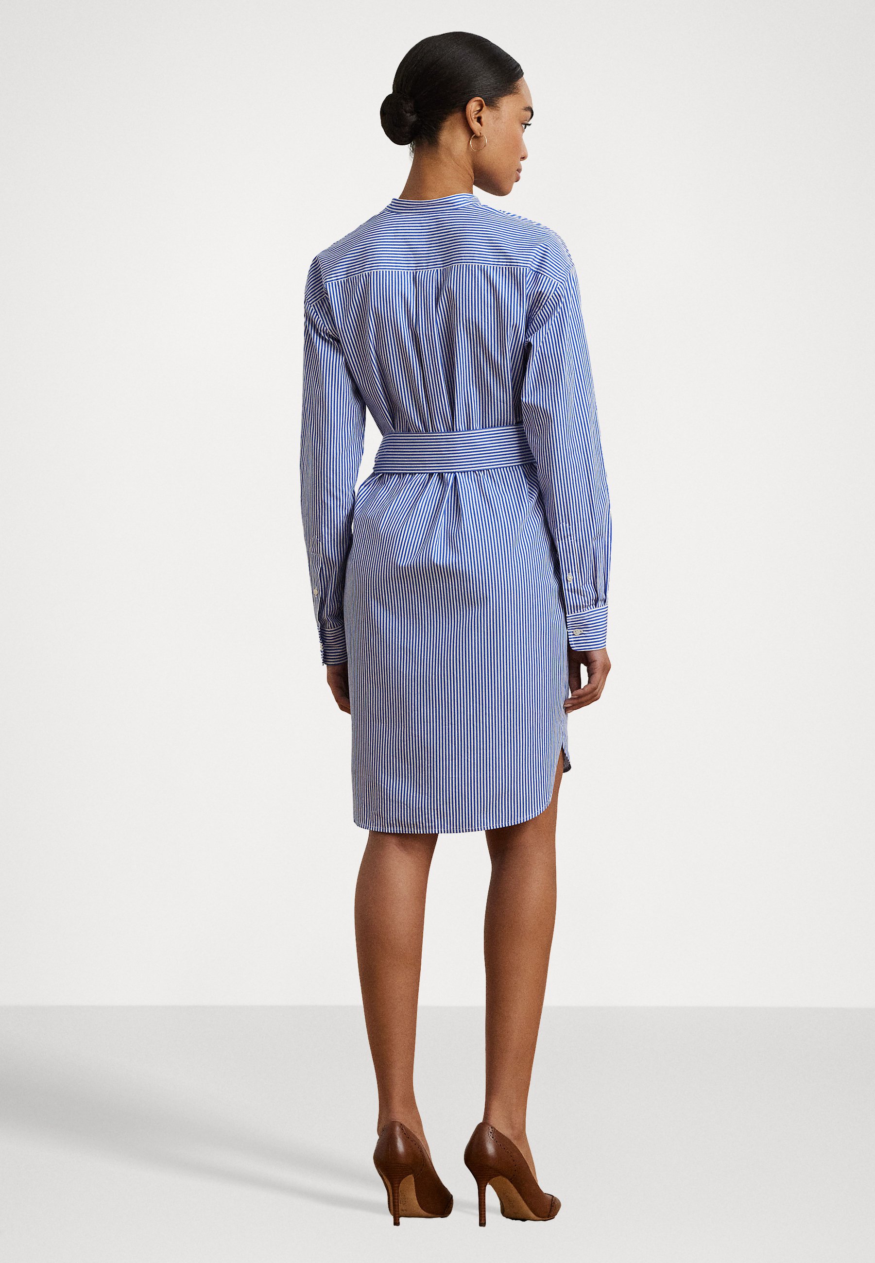 Ralph Lauren☆Striped Tie-Waist Broadcloth Shirtdress ワンピ Ralph Lauren☆Striped Tie-Waist Broadcloth Shirtdress ワンピ