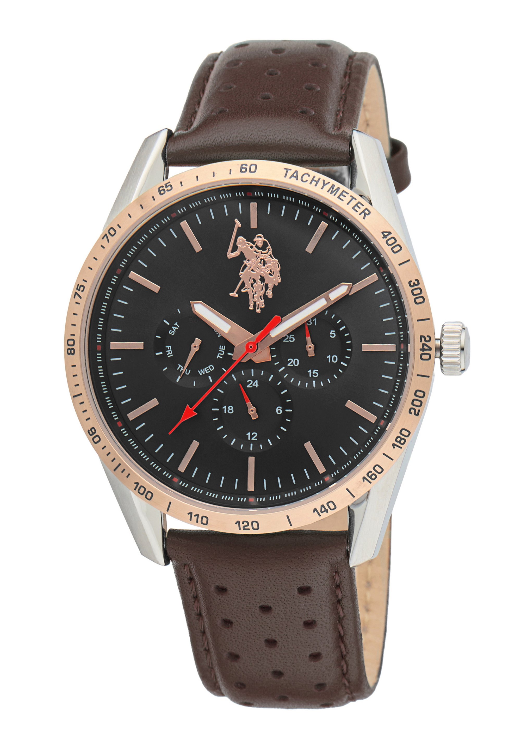 Polo Montre à aiguilles rose gold silver black brown