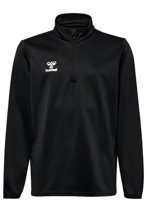 ESSENTIAL HALF-ZIP  - Long sleeved top - black