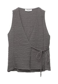 CREASED EFFECT CROSSOVER - Weste - light grey
