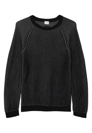 IN TWO TONE OPTIK - Strickpullover - schwarz