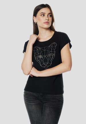 Camiseta estampada - black