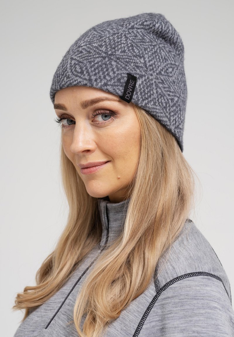 Dovre WITH PATTERN - Beanie - grey