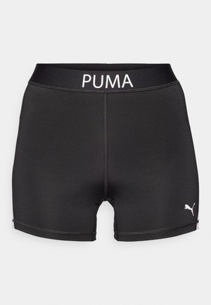 Mustad must sportshortsid venitatud kangast. Omab valget "PUMA" logo vööl ning väikest valget logo säärel.