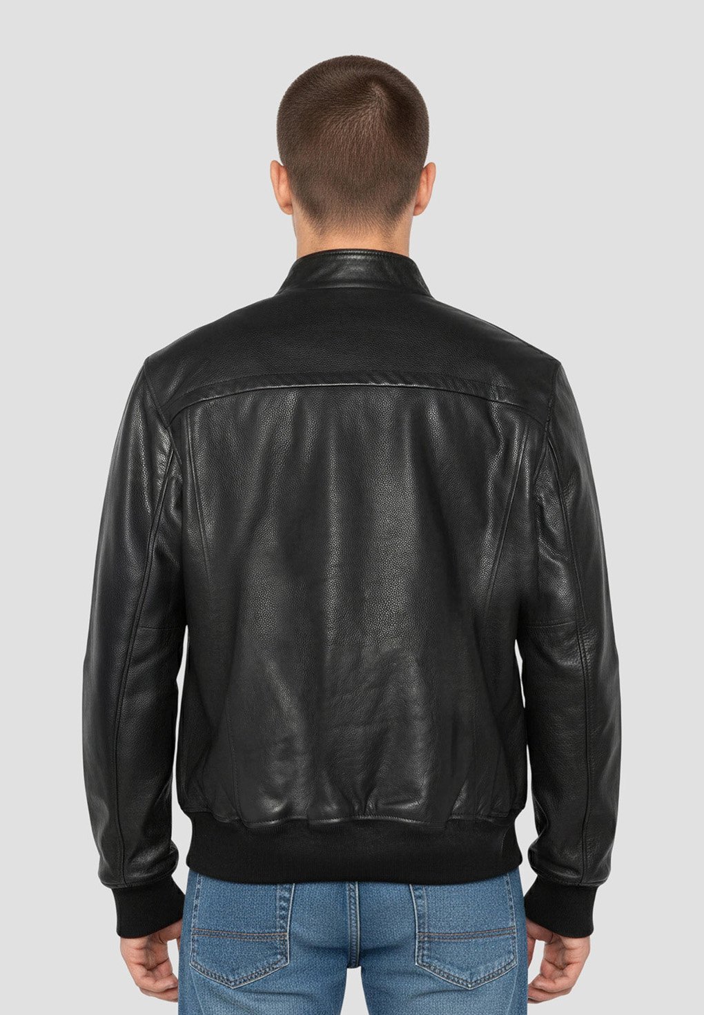 Schott Leather jacket - noir/black - Zalando