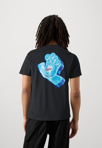 Santa Cruz SCREAMING FOAM HAND UNISEX - Potiskana majica - black