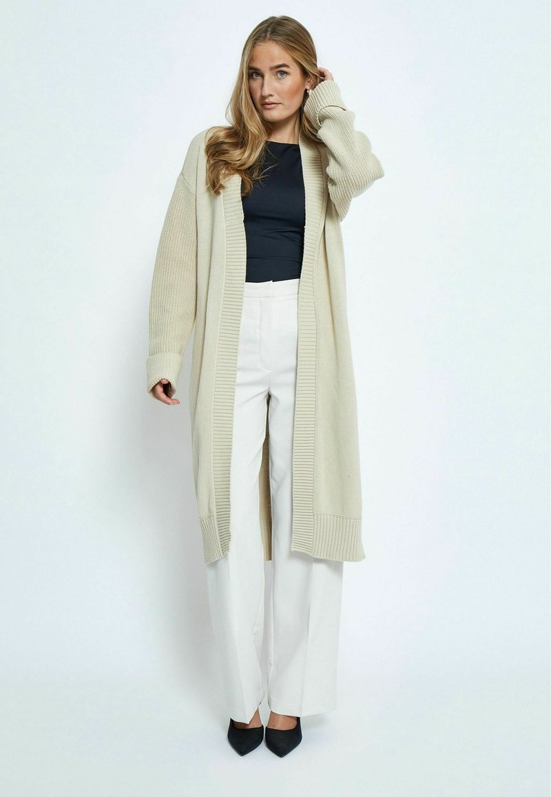 Desires KELA LONG - Cardigan - fog sand