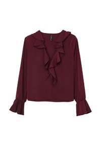 Calliope SIMIL CON ROUCHES - Blouse - vinaccia