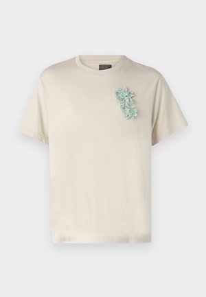 HOUSE OF JAFFA BEADED UNISEX - Camiseta estampada - off-white