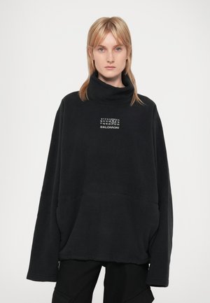 LONG-SLEEVED - Sweat polaire - washed black