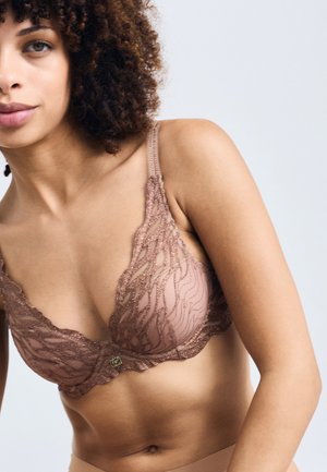 PLUNGE BRA - Podprsenka bez kostíc - cinnamon