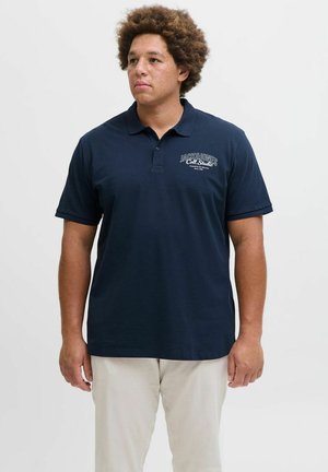 KURZARM MAKOTO PLUS SIZE KRAGEN KNÖPFE LOGO - Poloshirt - navy