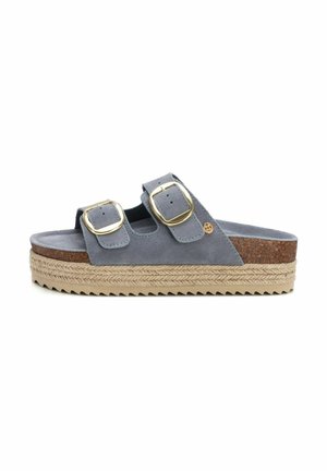 XTI Mules de tacón - jeans