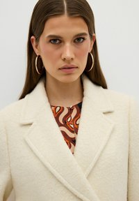 adL GLITTERED DOUBLE BREASTED LONG - Mantel - beige