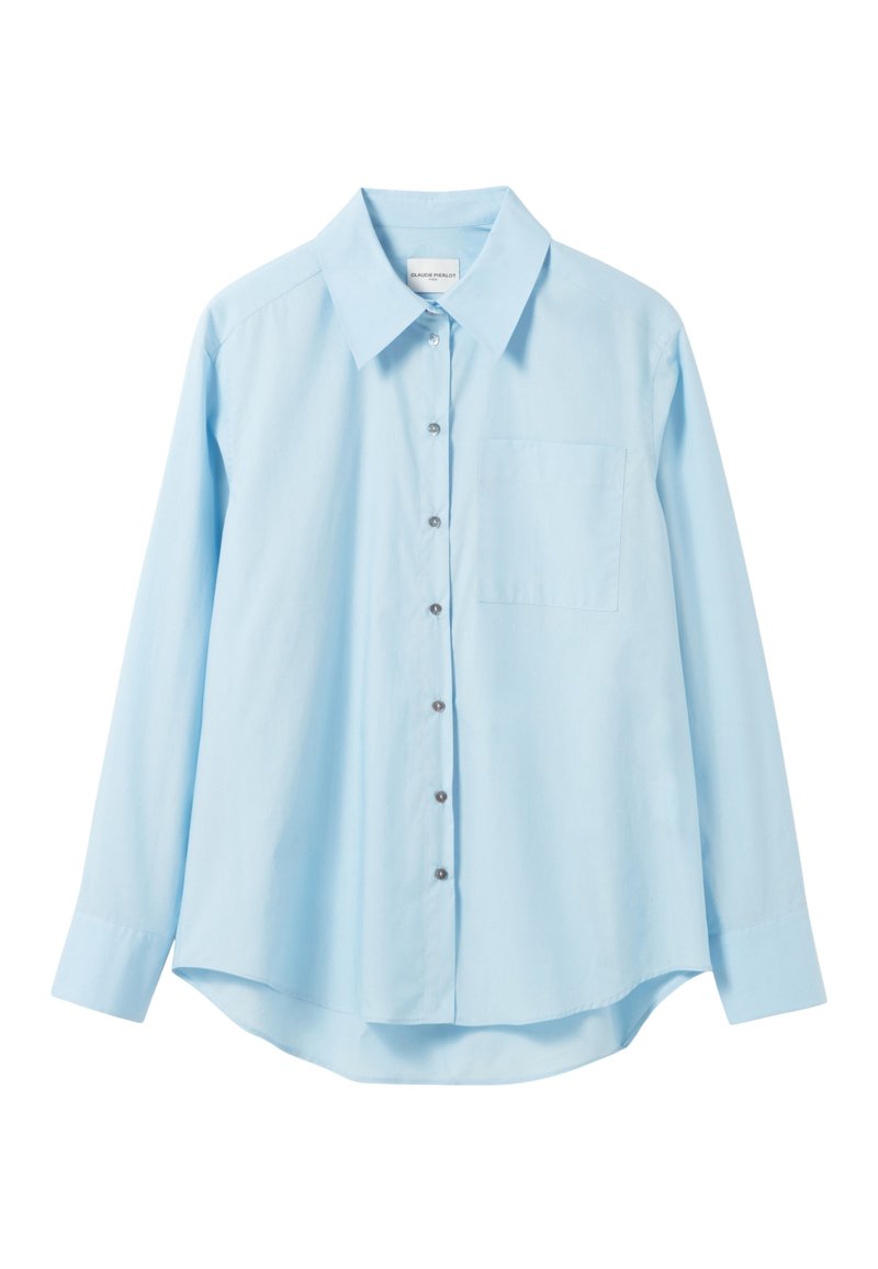 CLAUDIE PIERLOT Overhemdblouse lichtblauw gemêleerd