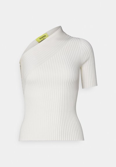 AERON SHORT SLEEVED - Marškinėliai su spaudiniu - creme