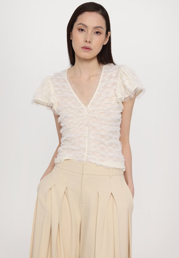 CASSIA V NECK - Blouse - creme3