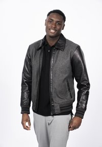 Freaky Nation Bomber Jacket - anthra black