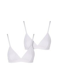 2-PACK - Triangel BH - white white